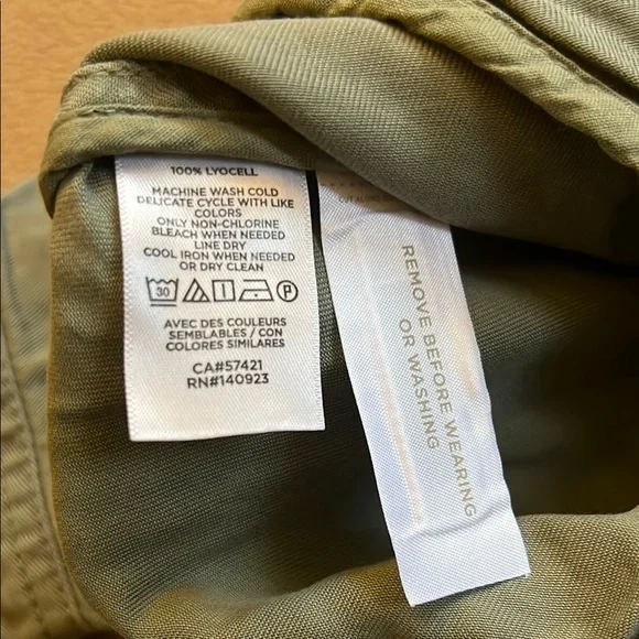 LOFT NWT Military Style Utility Jacket - Army Green Color - Picture 5 of 6